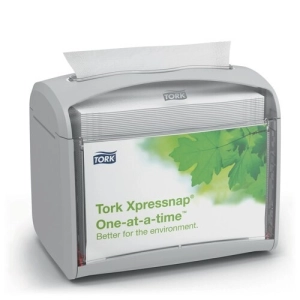 Podajnik dozownik TORK do serwetek dyspenserowych nablatowy kolor szary na 275 szt. serwetek system N4-254845