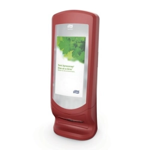 Podajnik dozownik TORK do serwetek dyspenserowych pionowy kolor czerwony na 1100 szt. serwetek system N4-254862