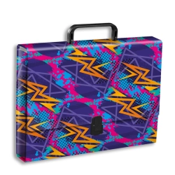 Teczka z rączką PENMATE A4 5cm - zygzaki TT8127