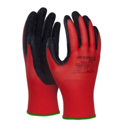 Rękawice DONAU SAFETY Super Latex kat. II rozm. 11 - czerwone