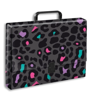 Teczka z rączką PENMATE A4 5cm - panterka TT8128