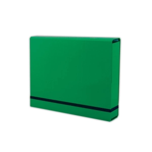 Teczka szeroka PENMATE A4 4,5cm LUX na gumkę kolor - zielona TT6761