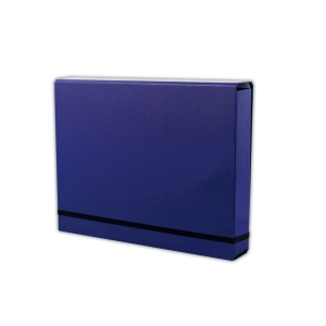 Teczka szeroka PENMATE A4 4,5cm LUX na gumkę kolor - kobaltowa TT7441