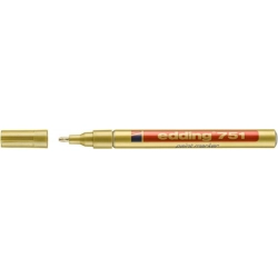 Marker EDDING olejowy E-751 1-2mm - złoty