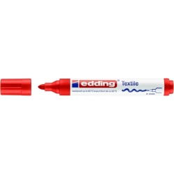 Marker EDDING tekstylny E-4500 2-3mm - czerwony