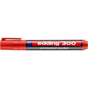 Marker EDDING permanentny E-300 A8 - czerwony-256197