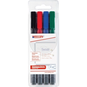 Marker EDDING do tablic E-361 1mm - op.4 kolory mix