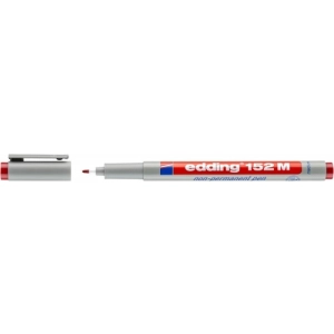 Marker EDDING zmywalny E-152 M 1mm - czerwony