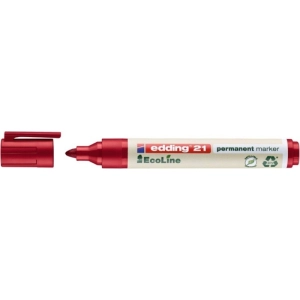 Marker EDDING permanentny E-21 1,5-3mm - czerwony