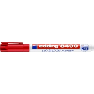 Marker EDDING do płyt CD/DVD E-8400 0,5-1mm - czerwony-256423