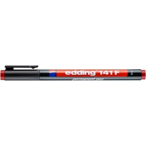 Marker EDDING foliopis E-141 - F 0,6mm - czerwony-256444