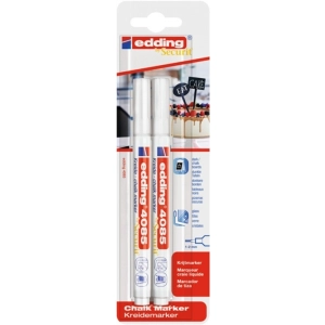 Marker EDDING kredowy E-4085 1-2mm - blister op.2 biały