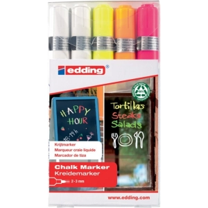 Marker EDDING kredowy E-4095 2-3mm - op.5 mix kolorów-256640
