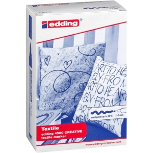 Marker EDDING tekstylny E-4500 2-3mm - op.10 mix kolorów-256661