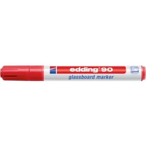 Marker EDDING do tablic szklanych E-90 2-3mm - czerwony-256665