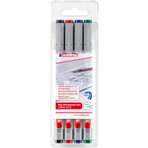 Marker EDDING foliopis zmywalny E-150 S 0,3mm - op.4 mix kolorów