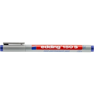 Marker EDDING foliopis zmywalny E-150 S 0,3mm - niebieski-256743