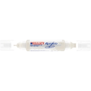 Marker EDDING akrylowy E-5400 3D podwójny 2-3mm , 5-10mm -  matowa biel