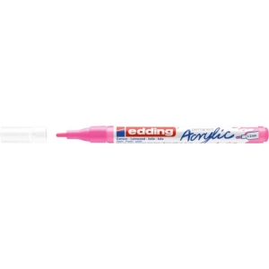 Marker EDDING akrylowy E-5300 1-2mm -   różowy neonowy