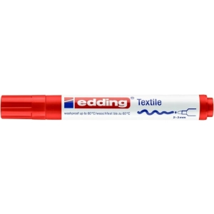 Marker EDDING tekstylny E-4500 2-3mm - czerwony-256987