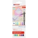 Marker EDDING pisak tekstylny cienka końcówka E-1200/6s 1mm - op.6 mix kolorów pudełko