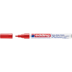 Marker EDDING olejowy połyskujący E-751 1-2mm - czerwony