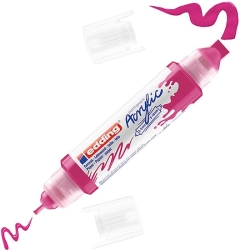 Marker EDDING akrylowy E-5400 3D podwójny 2-3mm , 5-10mm -  telemagenta
