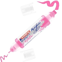 Marker EDDING akrylowy E-5400 3D podwójny 2-3mm , 5-10mm -  różowy neonowy
