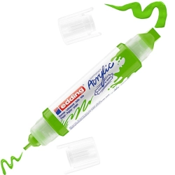 Marker EDDING akrylowy E-5400 3D podwójny 2-3mm , 5-10mm -  żółtozielony