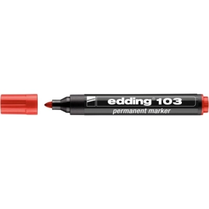 Marker EDDING permanentny E-103 - czerwony