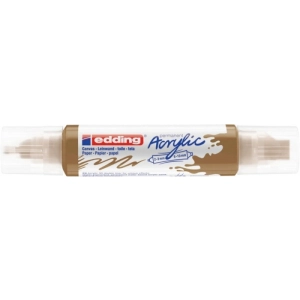 Marker EDDING akrylowy E-5400 3D podwójny 2-3mm , 5-10mm -  matowe złoto-257117