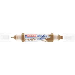 Marker EDDING akrylowy E-5400 3D podwójny 2-3mm , 5-10mm -  matowe złoto