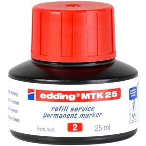 Tusz do uzupełniania markerów permanentnych e-MTK 25 EDDING czerwony