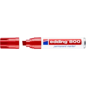 Marker EDDING permanentny E-800 4-12mm - czerwony