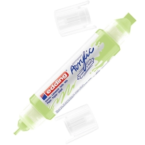 Marker EDDING akrylowy E-5400 3D podwójny 2-3mm , 5-10mm -  pastelowa zieleń-257184