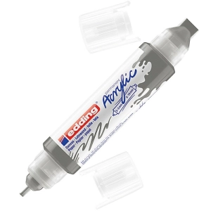 Marker EDDING akrylowy E-5400 3D podwójny 2-3mm , 5-10mm -  antracyt-257193