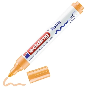 Marker EDDING tekstylny E-4500 2-3mm - pomarańczowy jasny