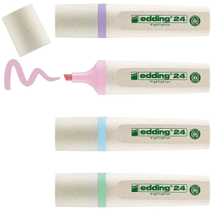 Zakreślacz EDDING E-24 Ecoline - op.4 mix kolorów pastelowych
