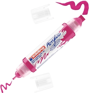 Marker EDDING akrylowy E-5400 3D podwójny 2-3mm , 5-10mm -  telemagenta