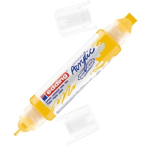 Marker EDDING akrylowy E-5400 3D podwójny 2-3mm , 5-10mm -  ciepły żółty-257336