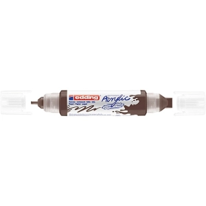 Marker EDDING akrylowy E-5400 3D podwójny 2-3mm , 5-10mm -  czekoladowy brąz-257338