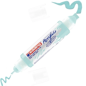 Marker EDDING akrylowy E-5400 3D podwójny 2-3mm , 5-10mm -  niebieski pastelowy