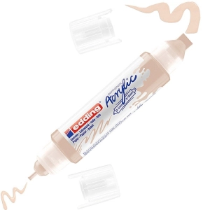 Marker EDDING akrylowy E-5400 3D podwójny 2-3mm , 5-10mm -  ciepły beżowy