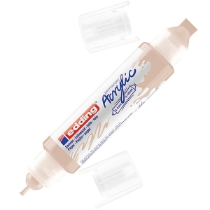Marker EDDING akrylowy E-5400 3D podwójny 2-3mm , 5-10mm -  ciepły beżowy-257350