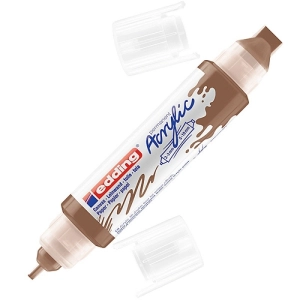 Marker EDDING akrylowy E-5400 3D podwójny 2-3mm , 5-10mm -  leszczyna-257408
