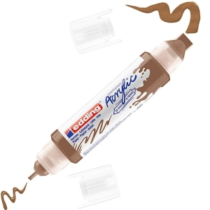 Marker EDDING akrylowy E-5400 3D podwójny 2-3mm , 5-10mm -  leszczyna