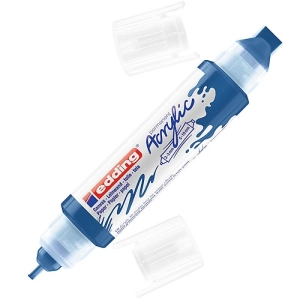 Marker EDDING akrylowy E-5400 3D podwójny 2-3mm , 5-10mm -  błękit gencjanowy-257410