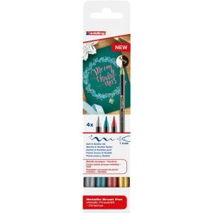 Marker EDDING metaliczny z końcówką pędzelkową E-1340 Xmas op.4