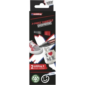 Marker EDDING multi marker E-6900 op.2 - szary i czerwony