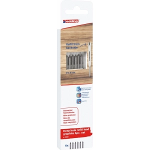 Wymienne wkłady e-8881 EDDING do ołówka e-8880 6 szt. blister grafitowe-257643